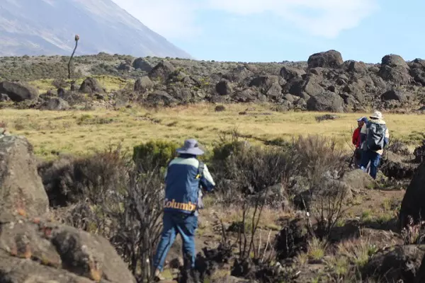 The 5-day Marangu route Kilimanjaro climbing tour during the day time